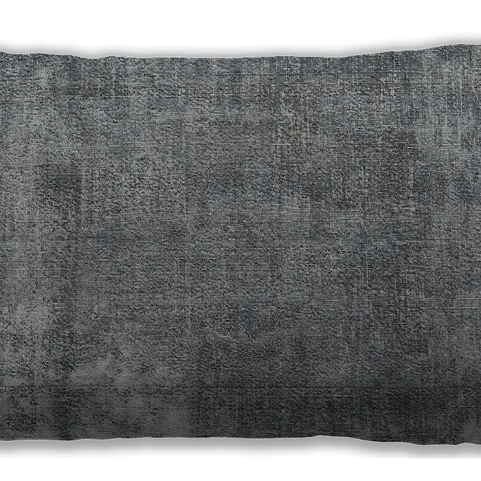 Traditional Classic Rectangular Dark Gray Lumbar Throw Pillow, 13 inch by 19 inch, lbtr3430