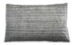 Traditional Classic Rectangular Dark Gray Lumbar Throw Pillow, 13 inch by 19 inch, lbtr3434