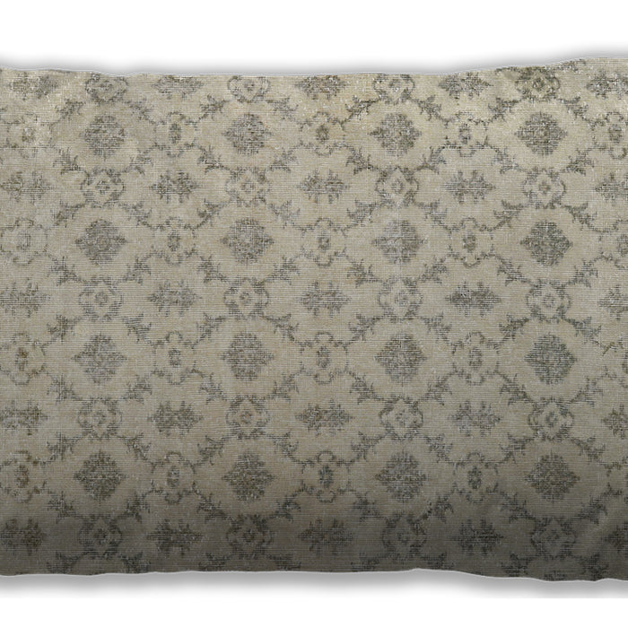Traditional Classic Rectangular Camel Brown Lumbar Throw Pillow, 13 inch by 19 inch, lbtr3435