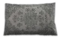 Traditional Classic Rectangular Pale Silver Gray Lumbar Throw Pillow, 13 inch by 19 inch, lbtr3437