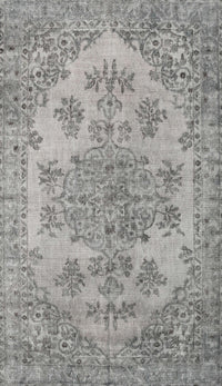 Machine Washable Traditional Pale Silver Gray Rug, wshtr3437