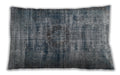 Traditional Classic Rectangular Dark Gray Lumbar Throw Pillow, 13 inch by 19 inch, lbtr3439