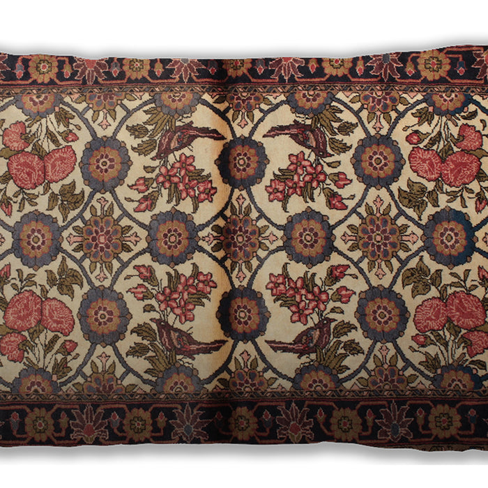 Traditional Classic Rectangular Peru Brown Lumbar Throw Pillow, 13 inch by 19 inch, lbtr343