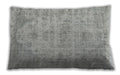 Traditional Classic Rectangular Gray Lumbar Throw Pillow, 13 inch by 19 inch, lbtr3440