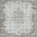 Square Traditional Light Gray Persian Rug, tr3441