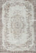 Machine Washable Traditional Grey Gray Rug, wshtr3442