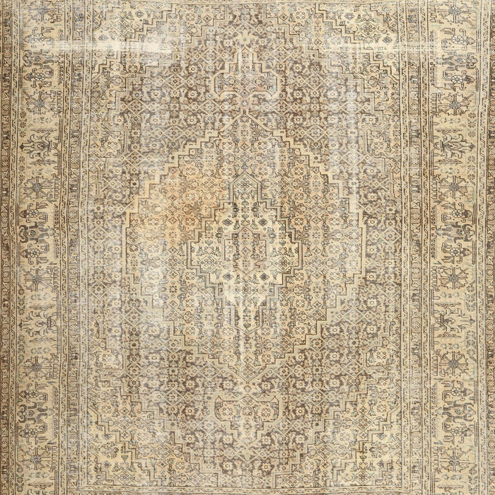 Machine Washable Traditional Dark Almond Brown Rug, wshtr3443