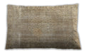 Traditional Classic Rectangular Dark Almond Brown Lumbar Throw Pillow, 13 inch by 19 inch, lbtr3443