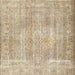 Square Traditional Dark Almond Brown Persian Rug, tr3443