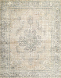 Machine Washable Traditional Sand Brown Rug, wshtr3444