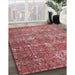 Machine Washable Traditional Cherry Red Rug in a Family Room, wshtr3448