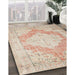 Machine Washable Traditional Light Copper Gold Rug in a Family Room, wshtr3449