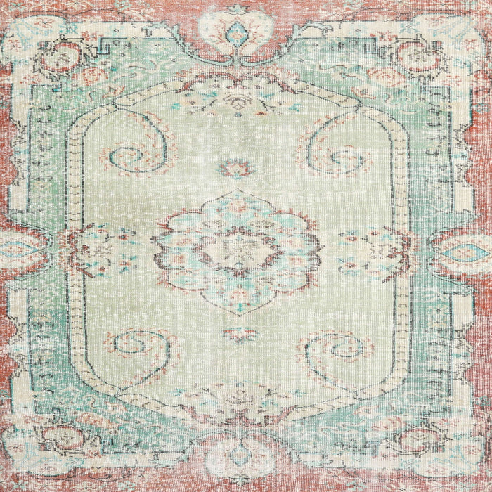 Square Traditional White Gold Persian Rug, tr3450