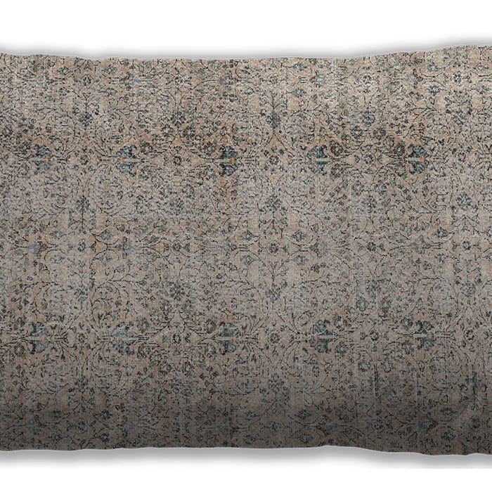 Traditional Classic Rectangular Desert Sand Beige Lumbar Throw Pillow, 13 inch by 19 inch, lbtr3451