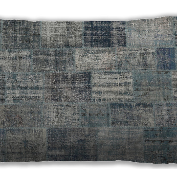 Traditional Classic Rectangular Dark Gray Lumbar Throw Pillow, 13 inch by 19 inch, lbtr3454