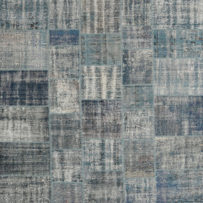 Square Traditional Dark Gray Persian Rug, tr3454