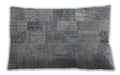 Traditional Classic Rectangular Dark Gray Lumbar Throw Pillow, 13 inch by 19 inch, lbtr3456