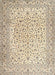 Machine Washable Traditional Dark Almond Brown Rug, wshtr3458