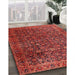 Traditional Cherry Red Persian Rug in Family Room, tr3459