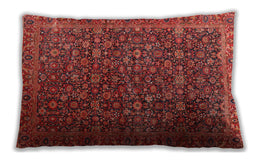 Traditional Classic Rectangular Cherry Red Lumbar Throw Pillow, 13 inch by 19 inch, lbtr3459