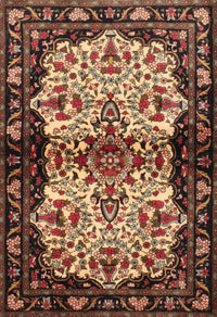 Machine Washable Traditional Peru Brown Rug, wshtr345