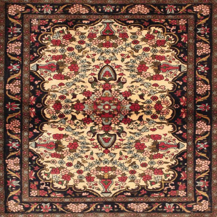 Square Traditional Brown Persian Rug, tr345
