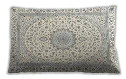 Traditional Classic Rectangular Dark Gray Lumbar Throw Pillow, 13 inch by 19 inch, lbtr3462