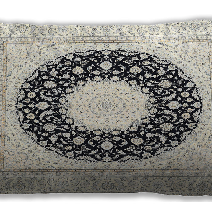 Traditional Classic Rectangular Champagne Beige Lumbar Throw Pillow, 13 inch by 19 inch, lbtr3463