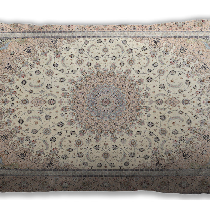 Traditional Classic Rectangular Camel Brown Lumbar Throw Pillow, 13 inch by 19 inch, lbtr3464
