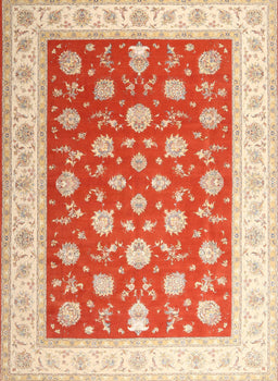 Machine Washable Traditional Fire Red Rug, wshtr3465
