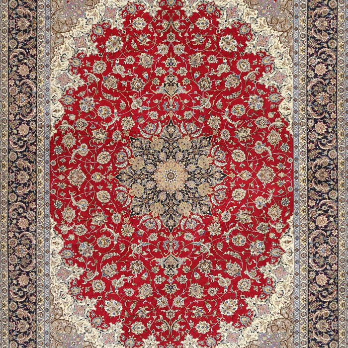 Traditional Tan Brown Medallion Rug, tr3466