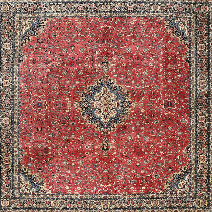 Square Traditional Red Persian Rug, tr3467