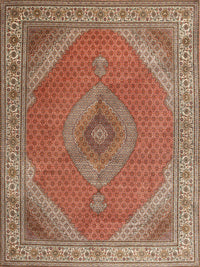 Machine Washable Traditional Mahogany Brown Rug, wshtr3469