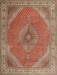 Machine Washable Traditional Mahogany Brown Rug, wshtr3469