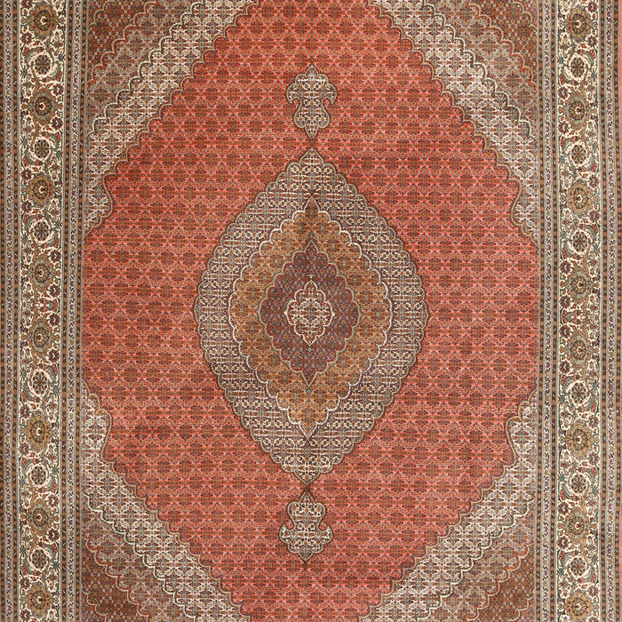 Machine Washable Traditional Mahogany Brown Rug, wshtr3469