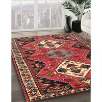 Traditional Dark Almond Brown Persian Rug, tr346