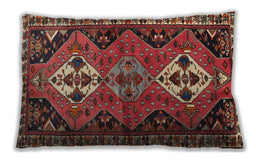 Traditional Classic Rectangular Dark Almond Brown Lumbar Throw Pillow, 13 inch by 19 inch, lbtr346