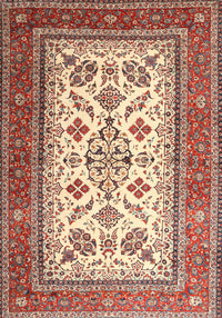 Machine Washable Traditional Brown Rug, wshtr3470