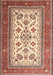 Machine Washable Traditional Brown Rug, wshtr3470