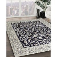 Traditional Light Black Persian Rug, tr3471