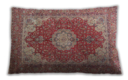 Traditional Classic Rectangular Tan Brown Lumbar Throw Pillow, 13 inch by 19 inch, lbtr3473