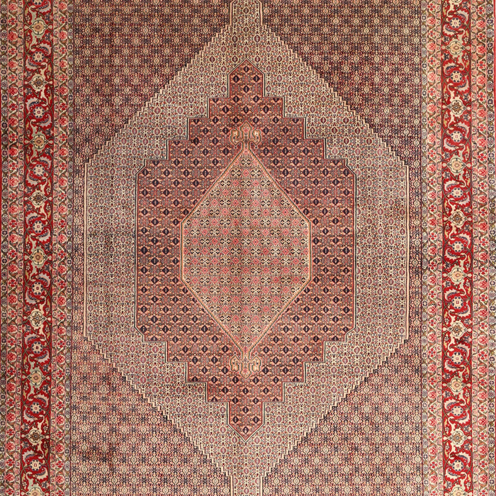 Traditional Sandy Brown Medallion Rug, tr3474