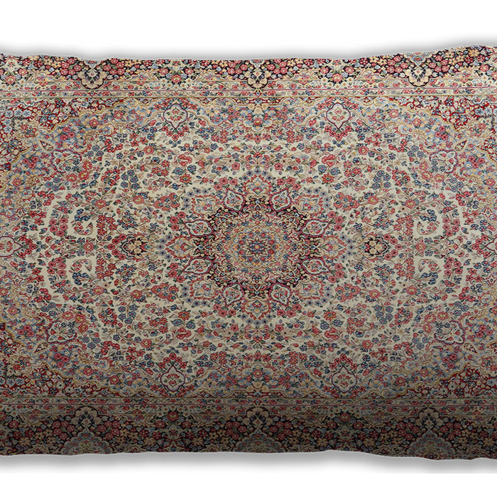 Traditional Classic Rectangular Cherry Red Lumbar Throw Pillow, 13 inch by 19 inch, lbtr3475