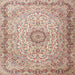 Square Traditional Cherry Red Persian Rug, tr3475