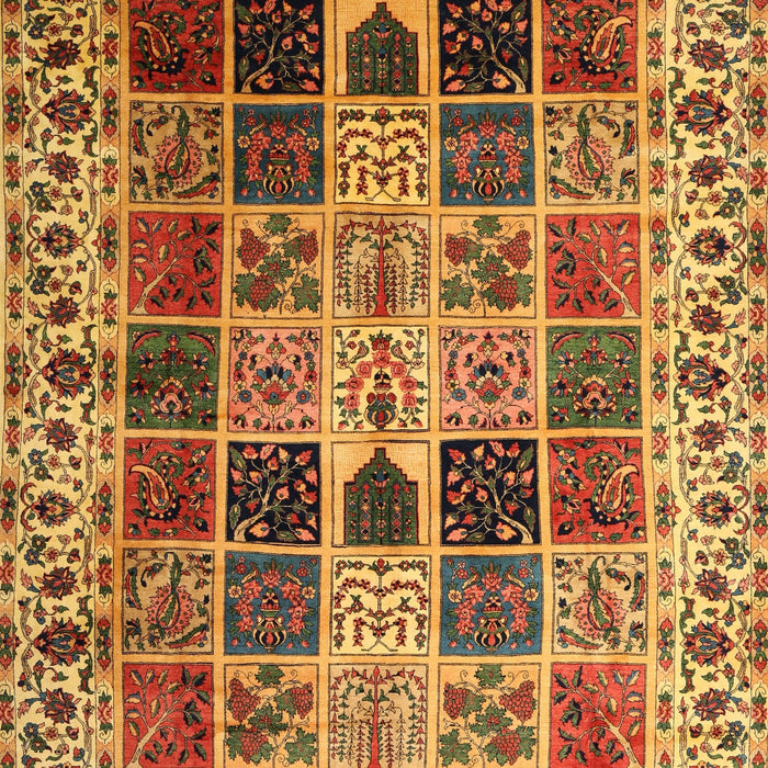 Machine Washable Traditional Dark Sienna Brown Rug, wshtr3476