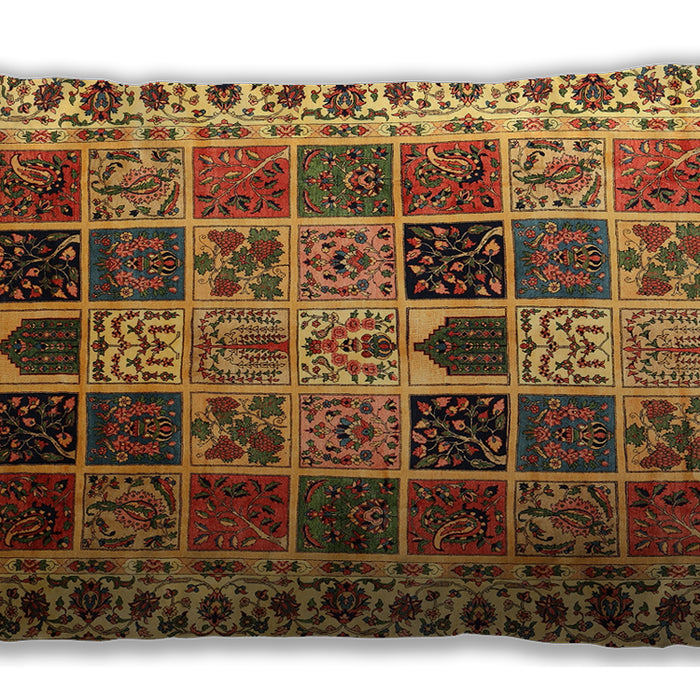 Traditional Classic Rectangular Dark Sienna Brown Lumbar Throw Pillow, 13 inch by 19 inch, lbtr3476