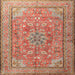 Square Traditional Red Persian Rug, tr3477