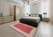 Machine Washable Traditional Red Rug in a Bedroom, wshtr3478