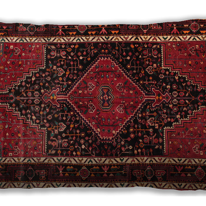 Traditional Classic Rectangular Dark Sienna Brown Lumbar Throw Pillow, 13 inch by 19 inch, lbtr347