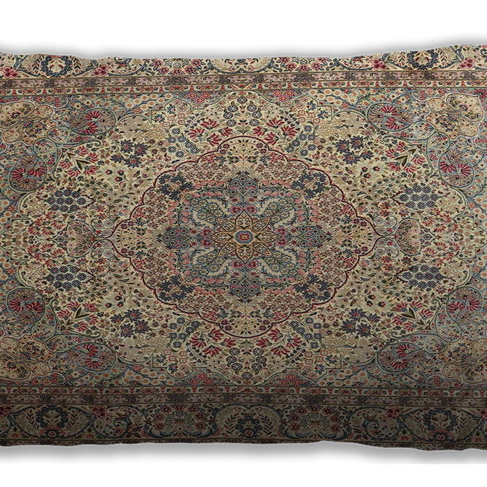 Traditional Classic Rectangular Sepia Brown Lumbar Throw Pillow, 13 inch by 19 inch, lbtr3485